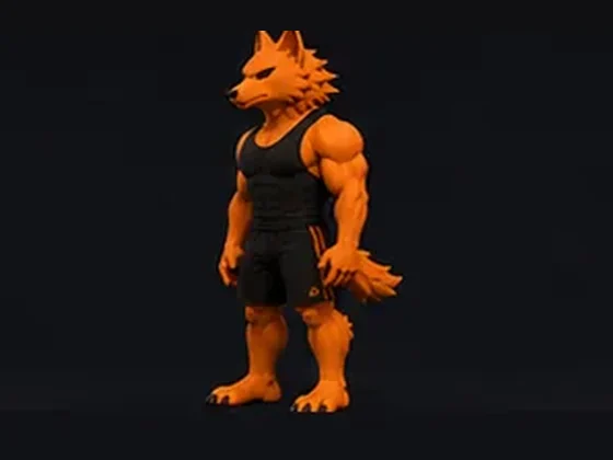 The wolf coach standing tall before a squat